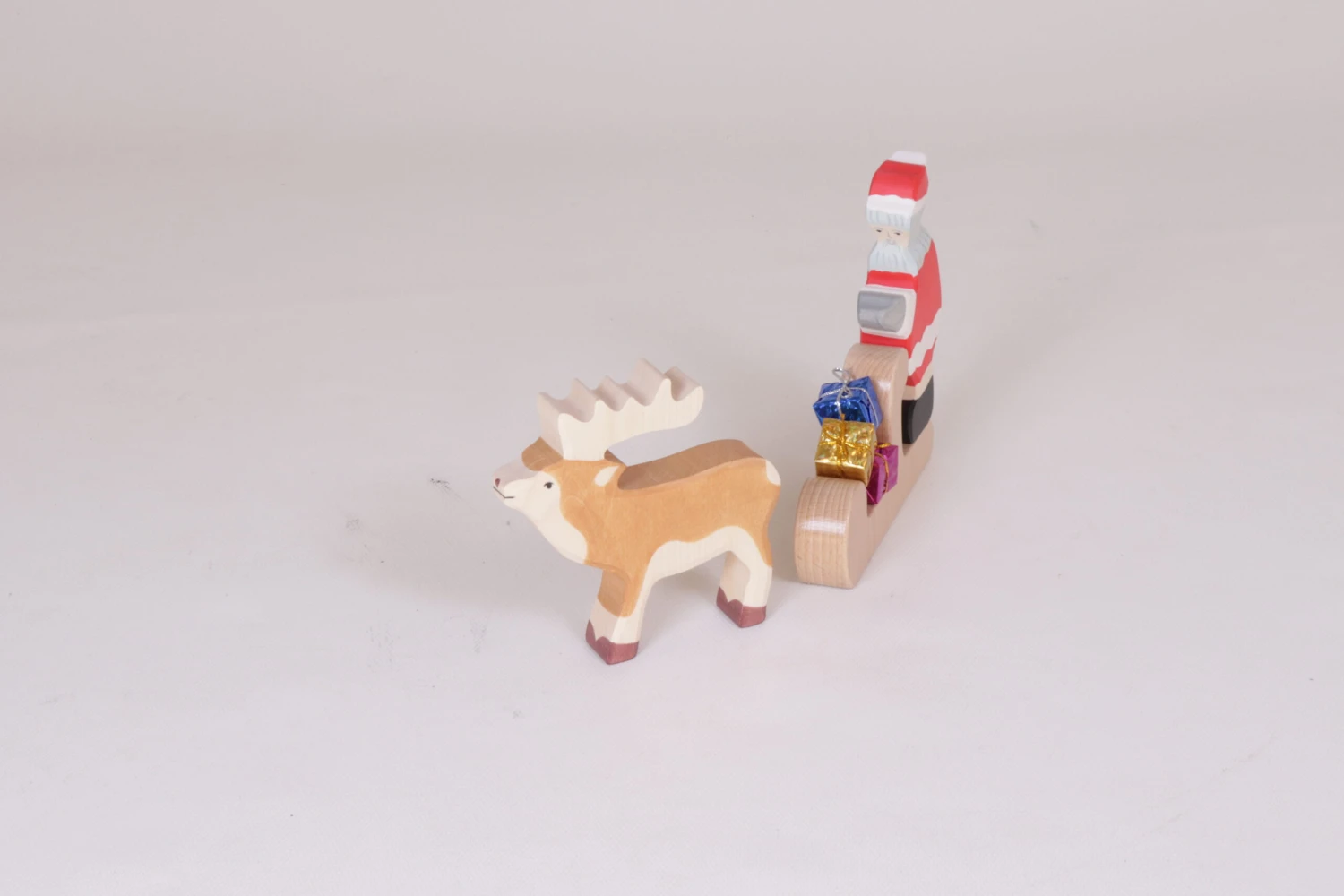 Weihnachtsmann-Set | Weihnachtsmann Mit Schlitten Und Rentier | Holztiger 7 Weihnachtsmann-Set | Weihnachtsmann Mit Schlitten Und Rentier | Holztiger – Bild 5