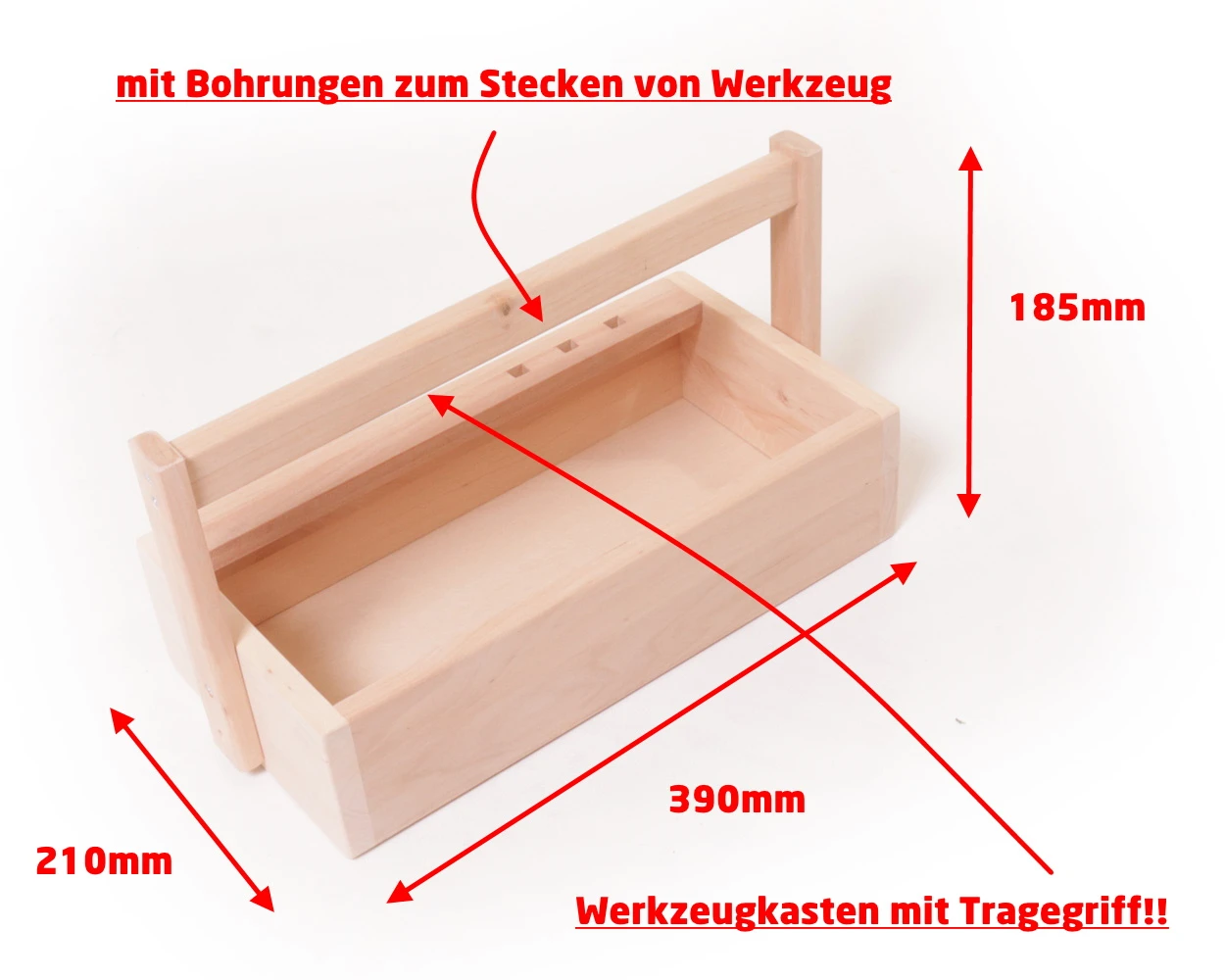 Kinder Werkzeugkasten Aus Holz | Kinderwerkbank Zubehör | 4018 5 Kinder Werkzeugkasten Aus Holz | Kinderwerkbank Zubehör | 4018 – Bild 3