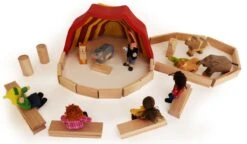 Buntes Kinder-Holz-Zirkuszelt | 8-teilig Massivholz | Holz-Bauklötze | 6064 9 Buntes Kinder-Holz-Zirkuszelt | 8-teilig Massivholz | Holz-Bauklötze | 6064 -Holzspielzeug-Peitz Zirkus spiel haus grimm Holztiger
