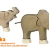 Elefanten Mit Elefantenbaby | 2-teiliges Tiere Set | Arche Spielfiguren | Afrika Tiere | Holztiger | 80150+80147 -Holzspielzeug-Peitz afrika spielfiguren set arche elefanten