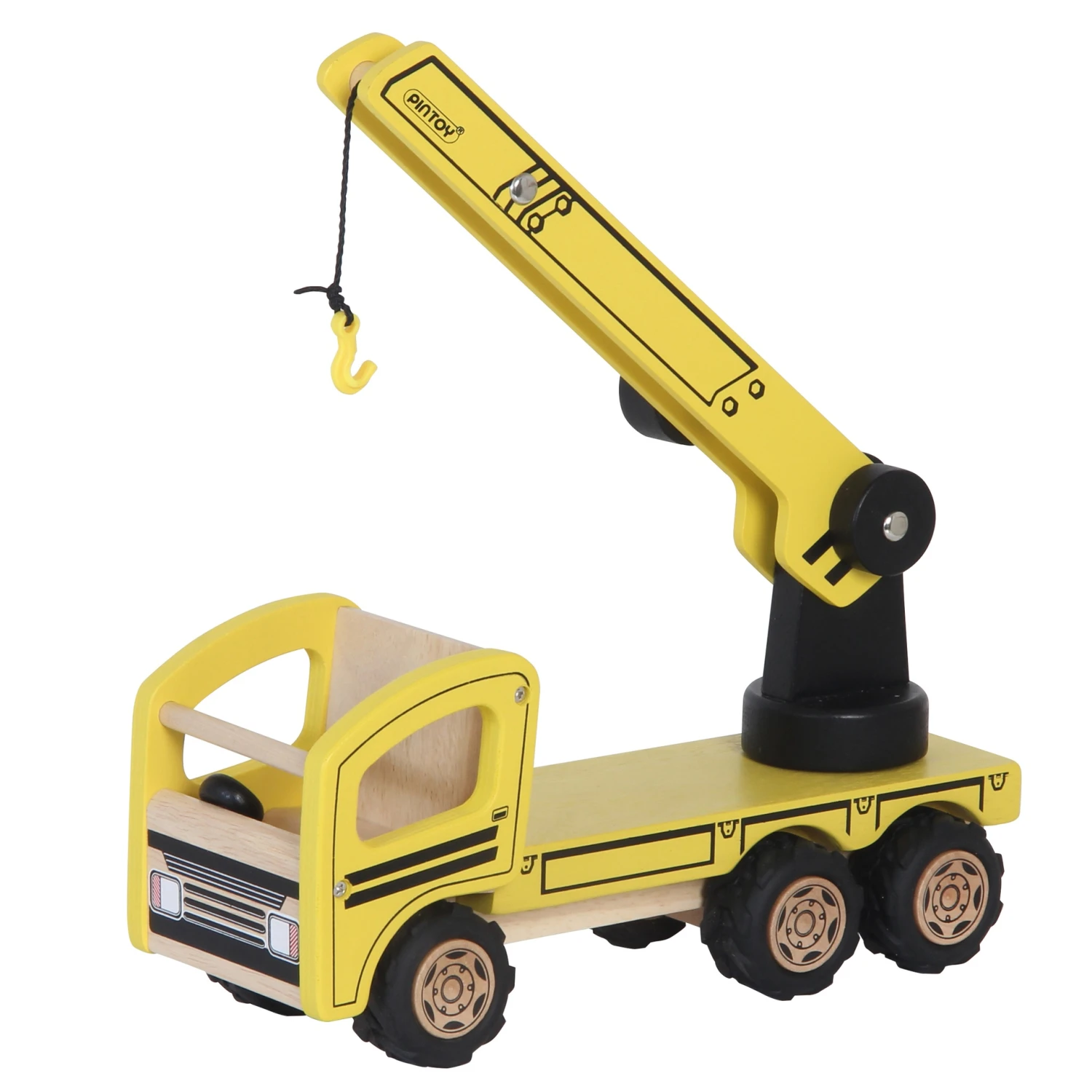 Baustellen Autokran | Kinder-Holz-Lastkran | PINTOY | BA-112433 3 Baustellen Autokran | Kinder-Holz-Lastkran | PINTOY | BA-112433 – Bild 2