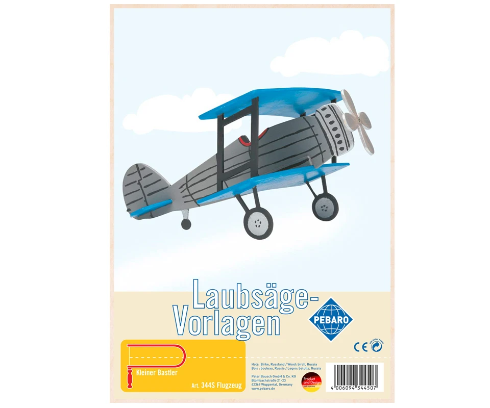 Laubsägevorlage Flugzeug | Heimwerken | Modellbau | Weihnachten | PB-344S 4 Laubsägevorlage Flugzeug | Heimwerken | Modellbau | Weihnachten | PB-344S – Bild 2