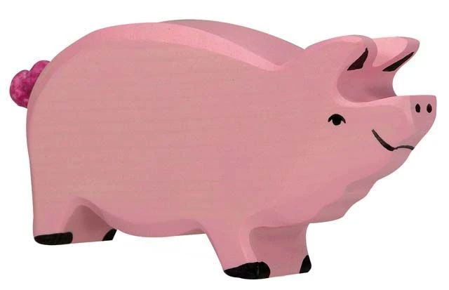 Holztiger Spielzeug-Eber Rosa Kinder-Bauernhof-Tiere Aus Holz 3 Holztiger Spielzeug-Eber Rosa Kinder-Bauernhof-Tiere Aus Holz