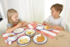 Email-Tasse| Untertasse Glückskäfer Holz-Spielküchen-Zubehör 530260 -Holzspielzeug-Peitz glueckskaefer untertasse mit kaffeetasse kinderspielzeug