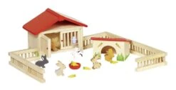 Hasenstall Kaninchenstall Kids-Bauernhof Kinderspielzeug Goki 51736