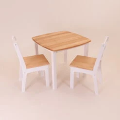 Holztisch | 2 Holzstühle | Weiß | Kinder-Möbel-Set "Landhaus" 8028 22 Holztisch | 2 Holzstühle | Weiß | Kinder-Möbel-Set "Landhaus" 8028 -Holzspielzeug-Peitz holzkindertisch holzstuehle kindersitzgruppe Stuhl kinder natur weiss.jpg