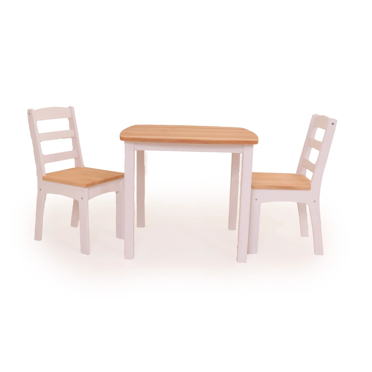 Holztisch | 2 Holzstühle | Weiß | Kinder-Möbel-Set "Landhaus" 8029 8 Holztisch | 2 Holzstühle | Weiß | Kinder-Möbel-Set "Landhaus" 8029 – Bild 7