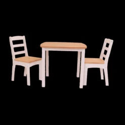 Holztisch | 2 Holzstühle | Weiß | Kinder-Möbel-Set "Landhaus" 8028 20 Holztisch | 2 Holzstühle | Weiß | Kinder-Möbel-Set "Landhaus" 8028 -Holzspielzeug-Peitz holzkindertisch holzstuehle kindersitzgruppe Stuhlkinder.jpg