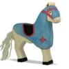 Pferd | Turnierpferd | Holz-Ritterburg-Figur Für Den Reiter 80249 Blau Holztiger -Holzspielzeug-Peitz holztiger pferd