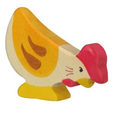 Holztiger Spielzeug-Huhn Pickend Kinder-Bauernhof-Tiere Aus Holz 3 Holztiger Spielzeug-Huhn Pickend Kinder-Bauernhof-Tiere Aus Holz