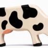 Holztiger Spielzeug-Kuh Schwarz-weiß Grasend Kinder-Bauernhof-Zubehör Hof-Tiere -Holzspielzeug-Peitz kuh grasend holztiger