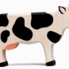 Spielzeug-Kuh Stehend | Schwarz-weiß | Kinder-Bauernhof-Tiere Holztiger 2 Spielzeug-Kuh Stehend | Schwarz-weiß | Kinder-Bauernhof-Tiere Holztiger -Holzspielzeug-Peitz kuh holztiger