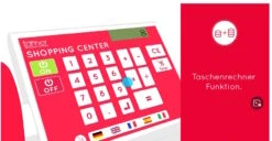 Goki Spiel-Kasse Mit Echter Scanfunktion | Kaufladen-Zubehör | TA 1030.5 -Holzspielzeug-Peitz ladenkasse kaufmannsladen 1030 5 taschenrechner