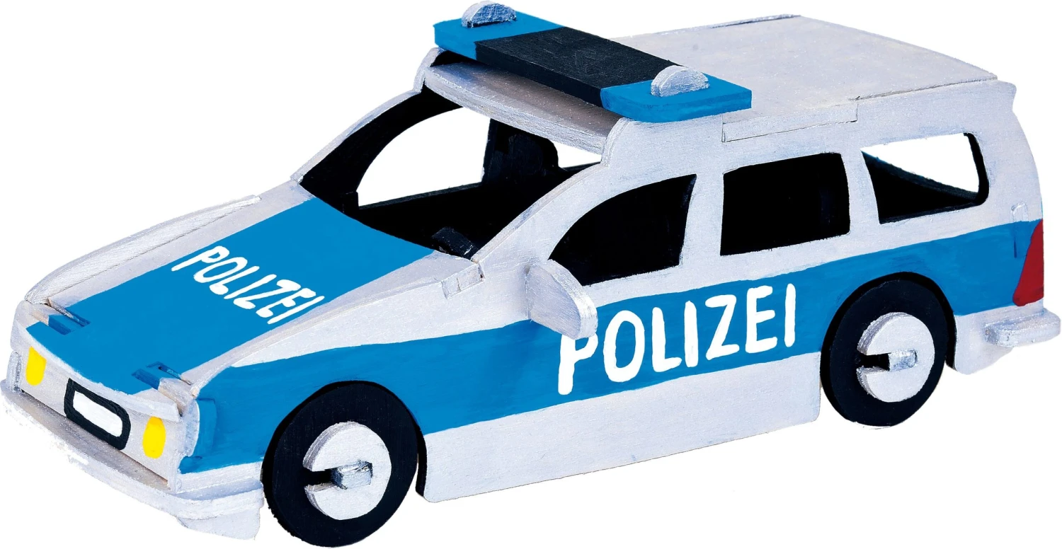 Kinder Laubsägevorlage Polizeiauto | Heimwerken | Modellbau | PB-358S 3 Kinder Laubsägevorlage Polizeiauto | Heimwerken | Modellbau | PB-358S