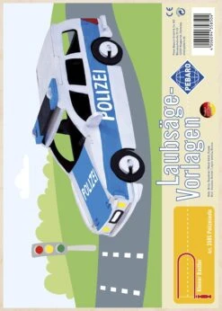 Kinder Laubsägevorlage Polizeiauto | Heimwerken | Modellbau | PB-358S 5 Kinder Laubsägevorlage Polizeiauto | Heimwerken | Modellbau | PB-358S -Holzspielzeug-Peitz laubsaegevorlage polizeiauto 358S Pack