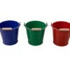 Kinder-Metall-Eimer | Kleiner Garten-Eimer | Blumen-Umtopf | Rot-Blau-Grün | Vo-964 -Holzspielzeug-Peitz metalleimer rot blau gruen 1200
