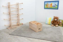 Große Holz-Kugelbahn Mit Erweiterung | Murmelbahn | Motorik-Lernspielzeug 4010 + 4011 -Holzspielzeug-Peitz murmelbahn kugelbahn rennbahn holz holzkiste 2646 4