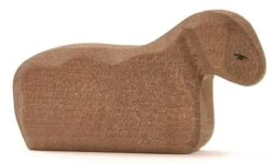 Lamm Braun Liegend | Holz-Krippen-Figur | Weihnachts-Krippen-Figur | Os 11654