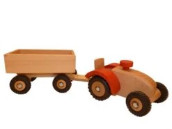 Spielzeug-Anhänger Für Traktor | Holz-Kinder-Trecker | Kinder-Holz-Fahrzeug -Holzspielzeug-Peitz ostheimer traktor anhaenger