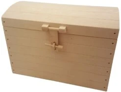 Holz-Schatzkiste Groß L 75 | Kinder-Truhe | Piratentruhe | PW 2213