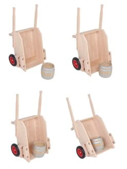 Kinder Schubkarre | Sackkarre Aus Naturholz Für Kinder | 4025 -Holzspielzeug-Peitz schubkarre schiebkarre holz sackkarre haltegriff collage