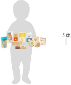 Legler Spielbares Backzutaten-Set 10-teilige Vanillezucker, Mehl, Backpulver Etc. -Holzspielzeug-Peitz spielbar backset kinder