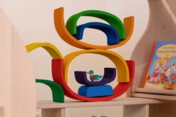 Bogenhaus Bunt Regenbogen-Haus Holz 6061 15 Bogenhaus Bunt Regenbogen-Haus Holz 6061 -Holzspielzeug-Peitz spielstaender kaufladeneinsatz regal spielhaus kinderzimmer tiere 0