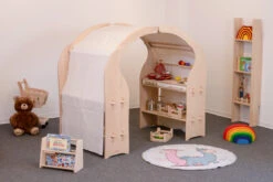 Bogenhaus Bunt Regenbogen-Haus Holz 6061 21 Bogenhaus Bunt Regenbogen-Haus Holz 6061 -Holzspielzeug-Peitz spielstaender tischkueche grosse Kiste stiege obst box 3002 1