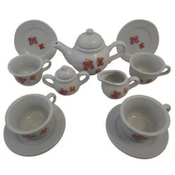 Teeservice "Schmetterling" | Kinder-Küchen-Zubehör | Aus Porzellan Kinder-Kaffeeservice 2173 A