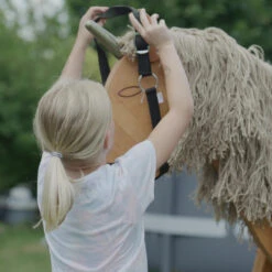 Halfter Für Holzpferd M | Blau | Zubehör Für Voltigierpferd Und Hobby Horse | GR-180014-0036-blau -Holzspielzeug-Peitz voltipferd holz einhorn halfter maehne 4